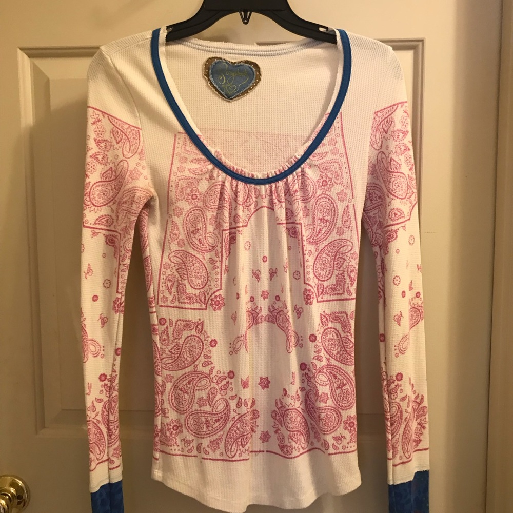 Scrap book long sleeve Tee